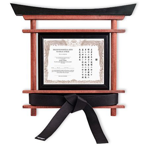Martial Arts Belt and Certificate Displays