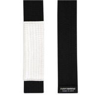 Jujitsu White Sleeve Black Rank Belt