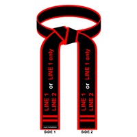 Embroidered Six Sigma Master Black Belt - Red Border