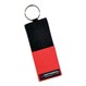 Red Black Panel Belt Key Chain